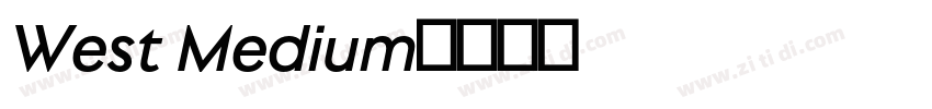 West Medium字体转换